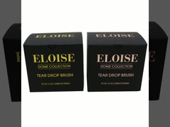 Matte Black Paper Cosmetic Brush Packaging Box Rose Gold For Make Up Brush