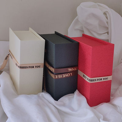 Cardboard Jewerly Packaging Box With Ribbon Custom