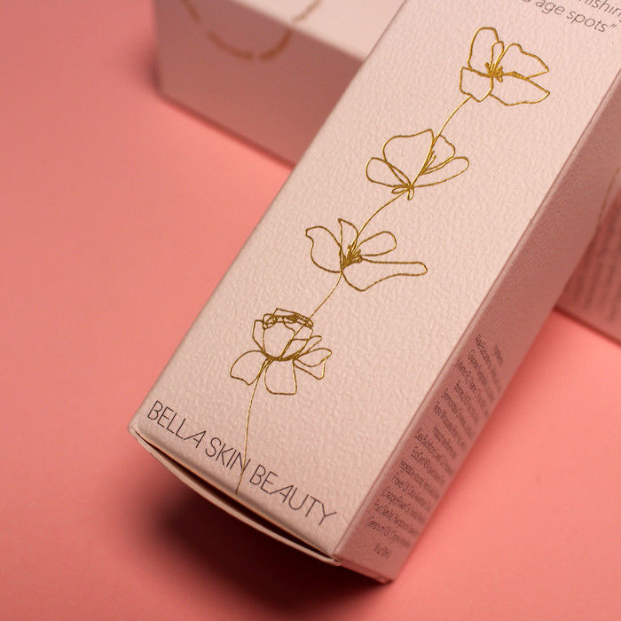 Custom Cosmetic Packaging Box Printing Logo Off White Color Paper