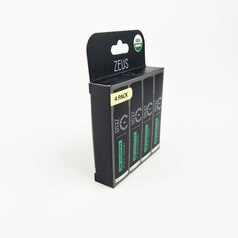 Small Custom Lip Gloss Tube Boxes Printing With Hang Tag