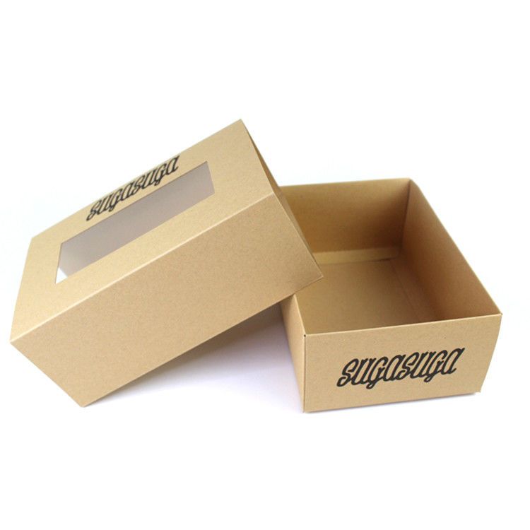 Recycled Cardboard Eco Conscious Eco Friendly Packaging Box Vinyl Window