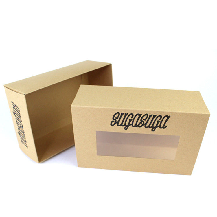 Recycled Cardboard Eco Conscious Eco Friendly Packaging Box Vinyl Window