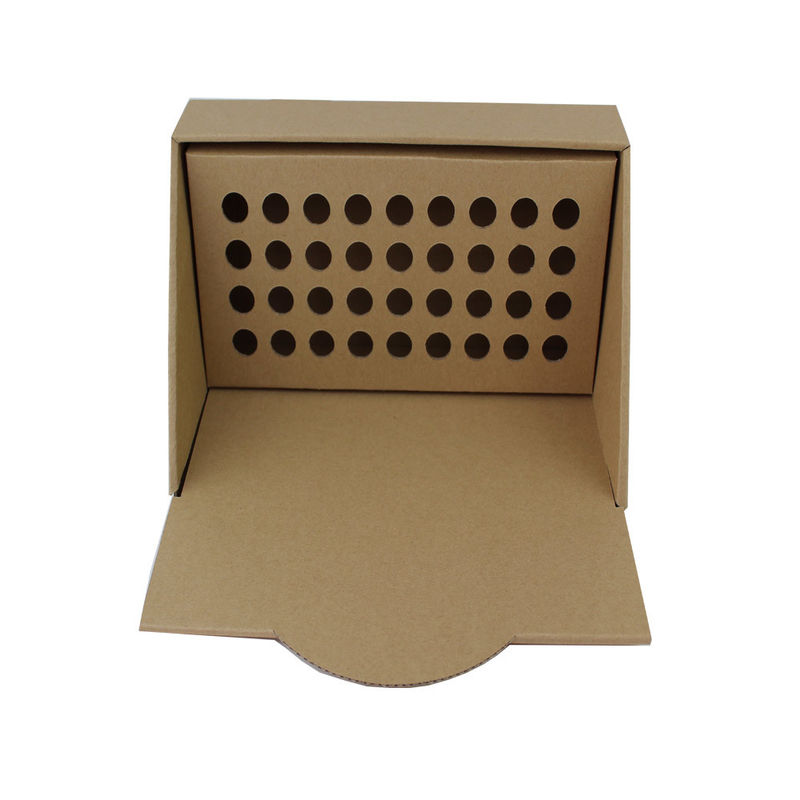 Brown Cardboard Display Boxes Eco Friendly Display Stand