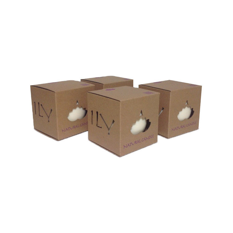 Sustainable Candle Eco Friendly Packaging Box Corrugated Kraft Box White Printing