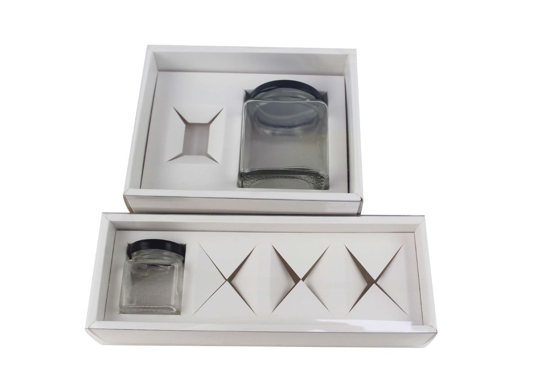 2 4 Pack Honey Jar Gift Box With Window Custom Clear Sleeves