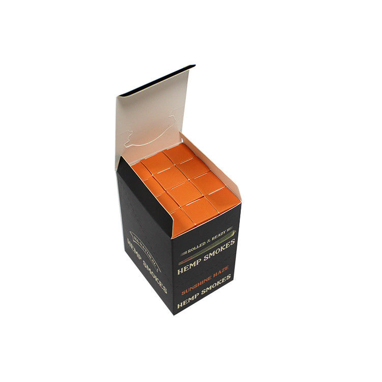 Custom Retail Preroll Foldable Cardboard Boxes CMYK Pantone