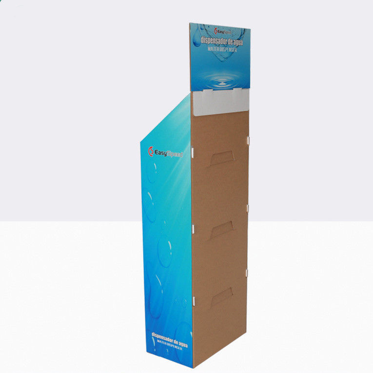 Custom Corrugated Cardboard Floor Pop Displays For Promotion Advertisement