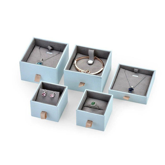 Cardboard Pendant Jewelry Ring Necklace Boxes Handmade With Paperboard