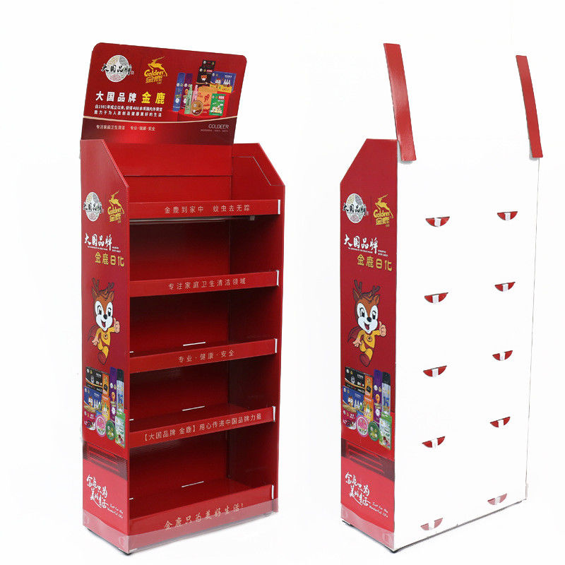 Corrugated Pop Up Cardboard Counter Display Merchandise Retail Pos Display Rack
