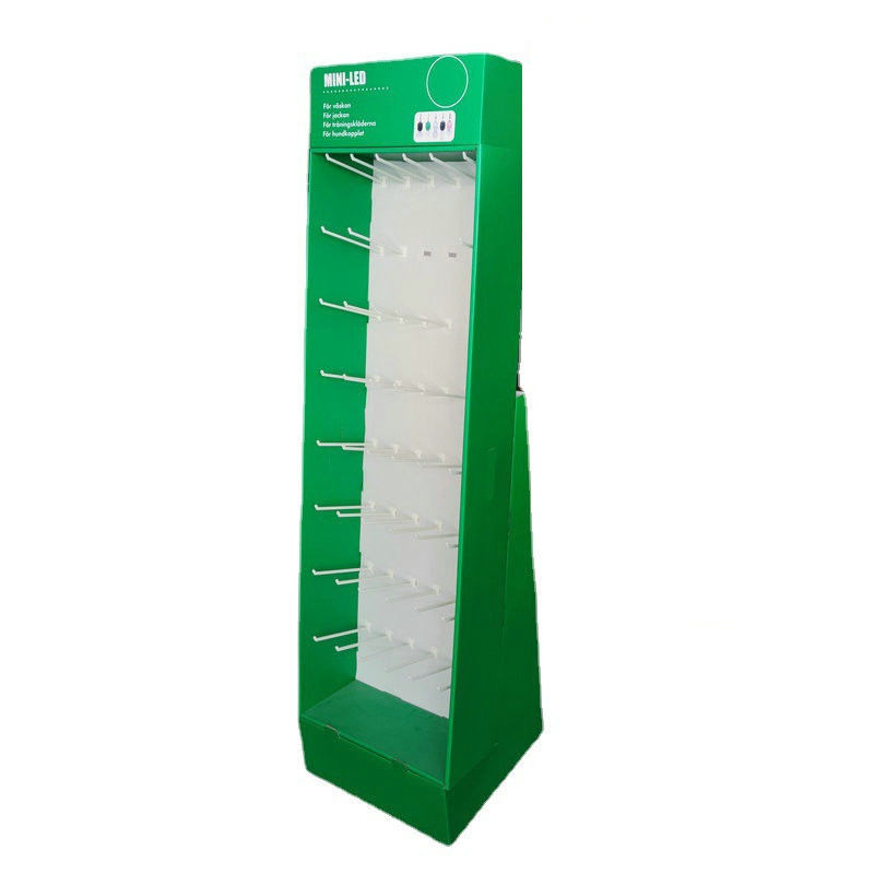 Promotion Retail Pop Up Shop Display Carton Stands With Hooks
