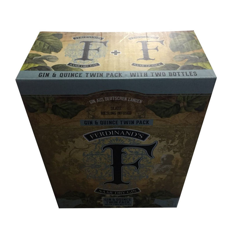 Custom Folding Carton Box Packaging Printed Full Color For Twin Pack Wines