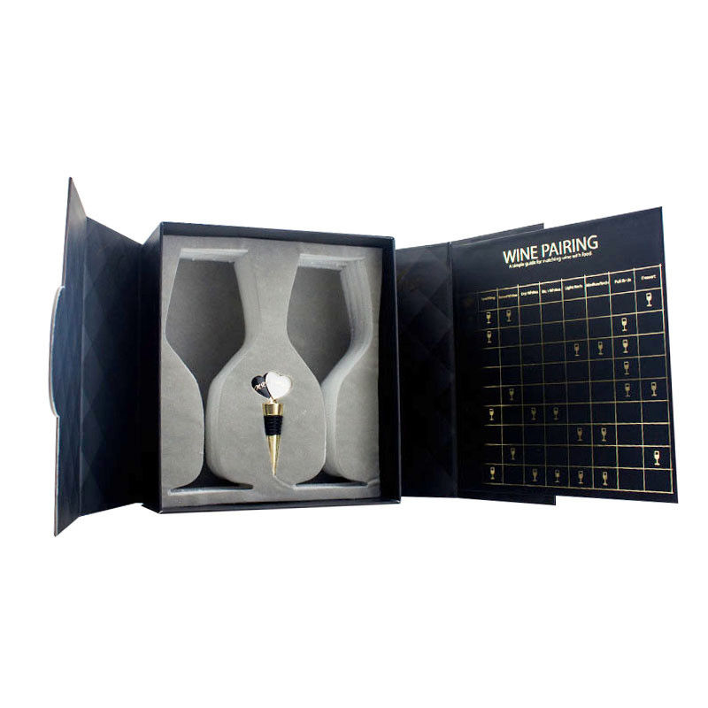 Custom Luxury Gift Boxes For Wine Glass Bottles Pairing