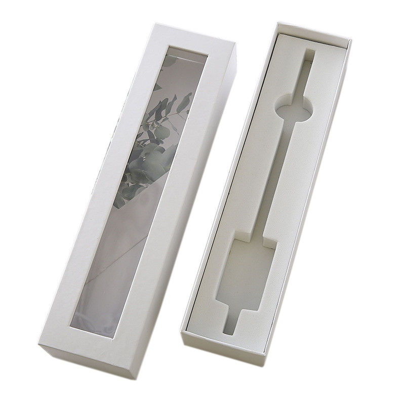 Cardboard Window Gift Boxes Custom White Box With EVA Foam Insert