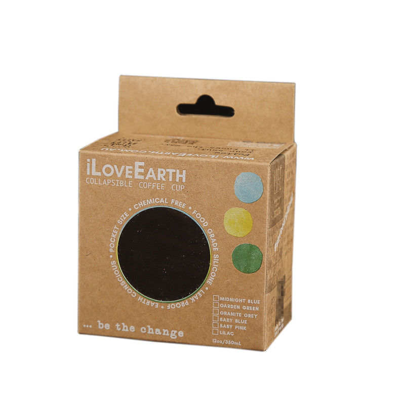 Recyclable Coffee Cup Packaging Box Single Pack With Custom Color