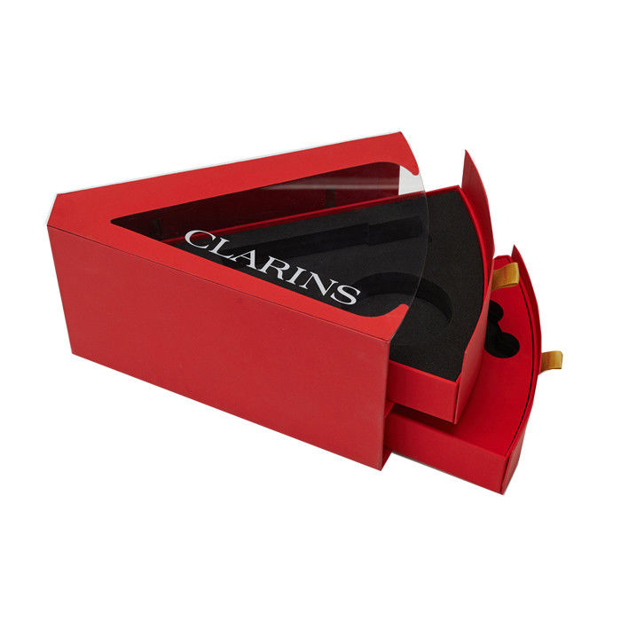 Cute Creative Triangle Gift Box Cardboard Pack For Jewelry Ring Storage