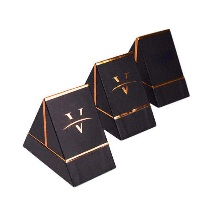 Custom Printed Creative Perfume Packaging Cardboard Triangle Boxes