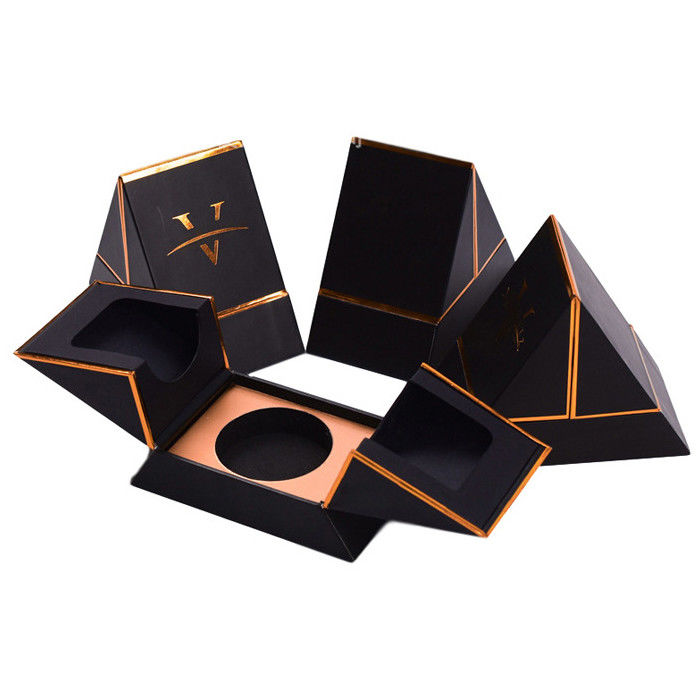 Custom Printed Creative Perfume Packaging Cardboard Triangle Boxes