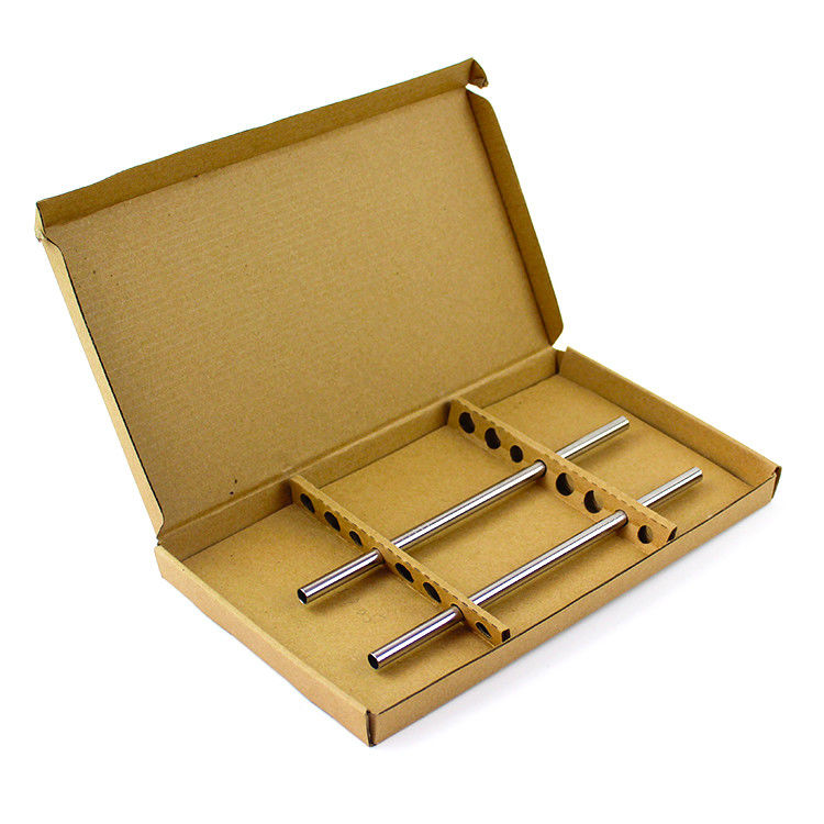 Eco Friendly Kraft Corrugated Mailer Boxes For Straws Shipping