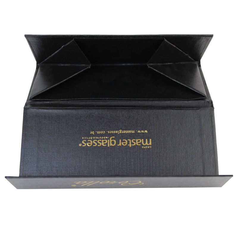 Collapsible Black Cardboard Triangle Box For Sunglass Shipping