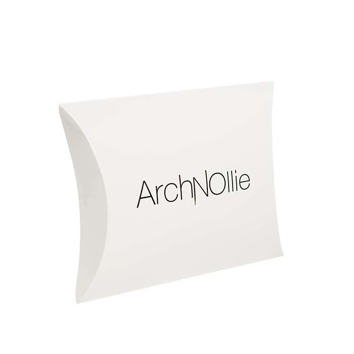 Foldable White Paperboard Pillow Box Custom CMYK Pantone