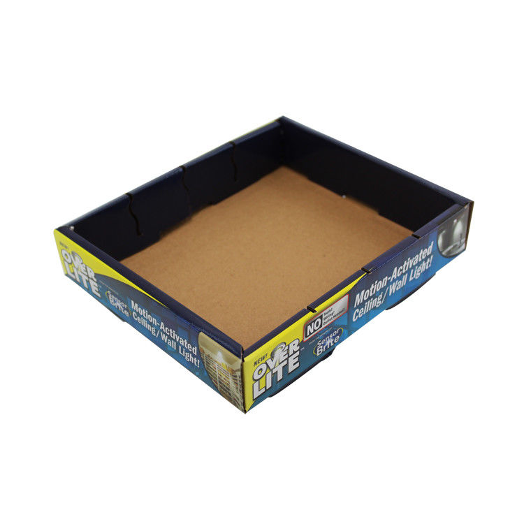Corrugated Cardboard Trays With Custom Colorful Printed For LED Light