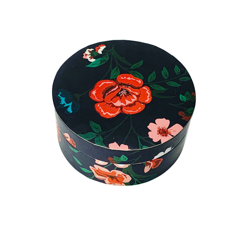 Custom Printed Round Paper Box With Lid