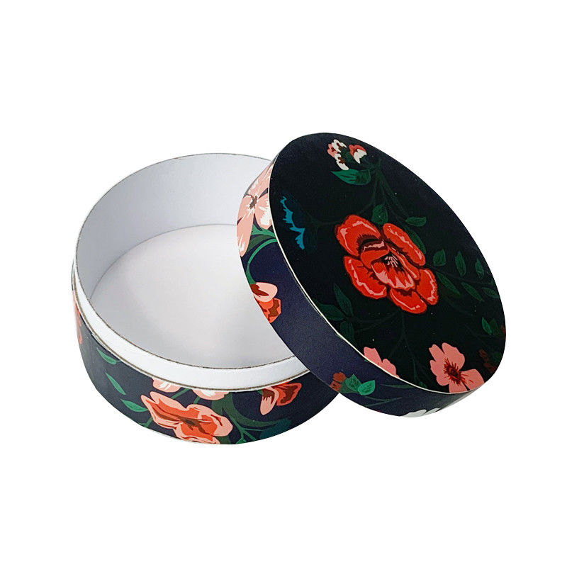Custom Printed Round Paper Box With Lid