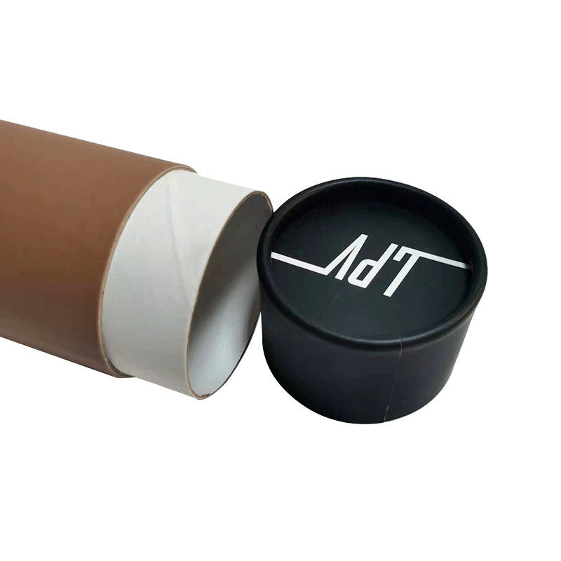 Eco Friendly Cylindrical Paper Lip Balm Tube Containers With Lids