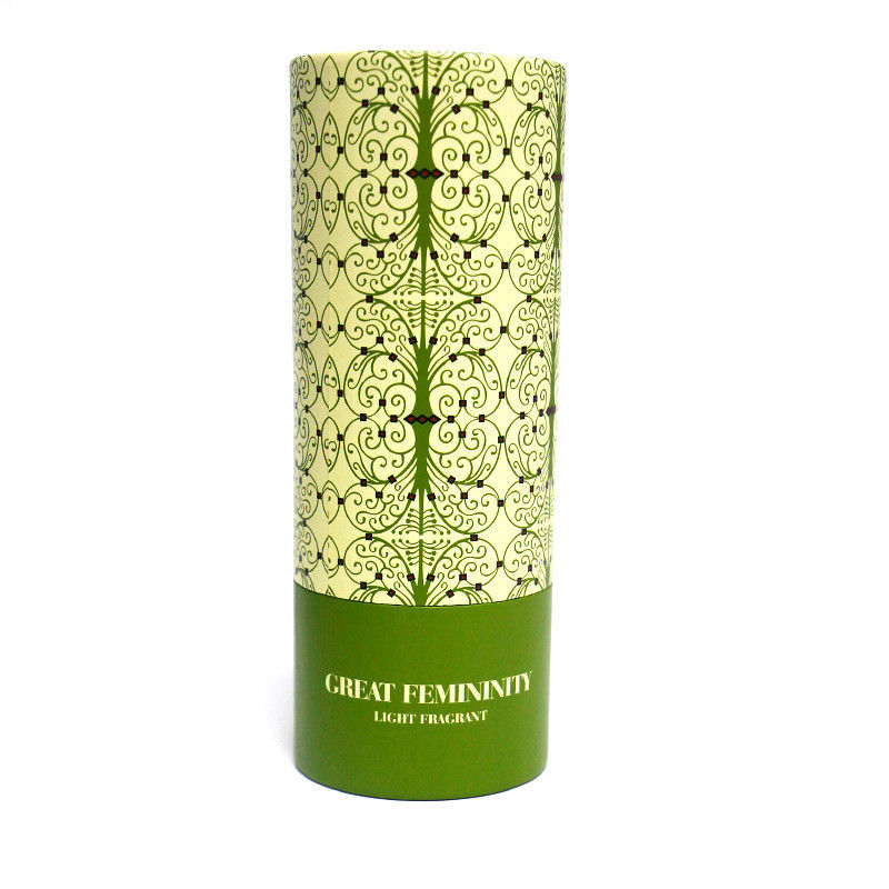 Colorful Printed Circle Cylinder Cardboard Round Box Containers For Light Fragrant Lamp