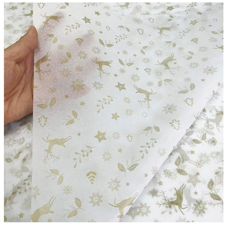 Recyclable Golden Silver Wedding Wrapping Paper Sheet
