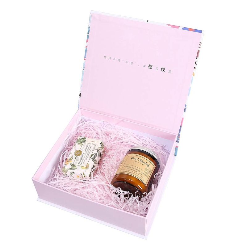 Cardboard Perfume Packaging Box Custom Pink And White Box For Women