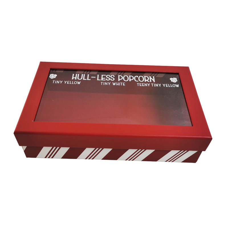 Ribbon Accessory Custom Logo Small Cardboard Boxes Cosmetic Packaging Solution With Clear Window