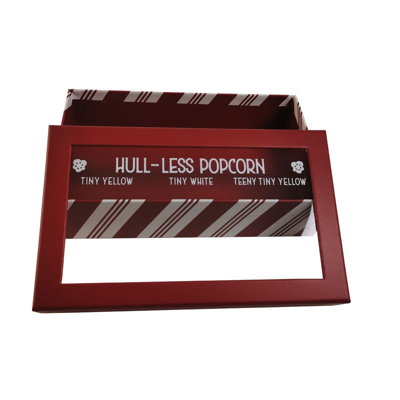 Ribbon Accessory Custom Logo Small Cardboard Boxes Cosmetic Packaging Solution With Clear Window