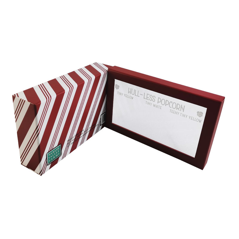 Ribbon Accessory Custom Logo Small Cardboard Boxes Cosmetic Packaging Solution With Clear Window