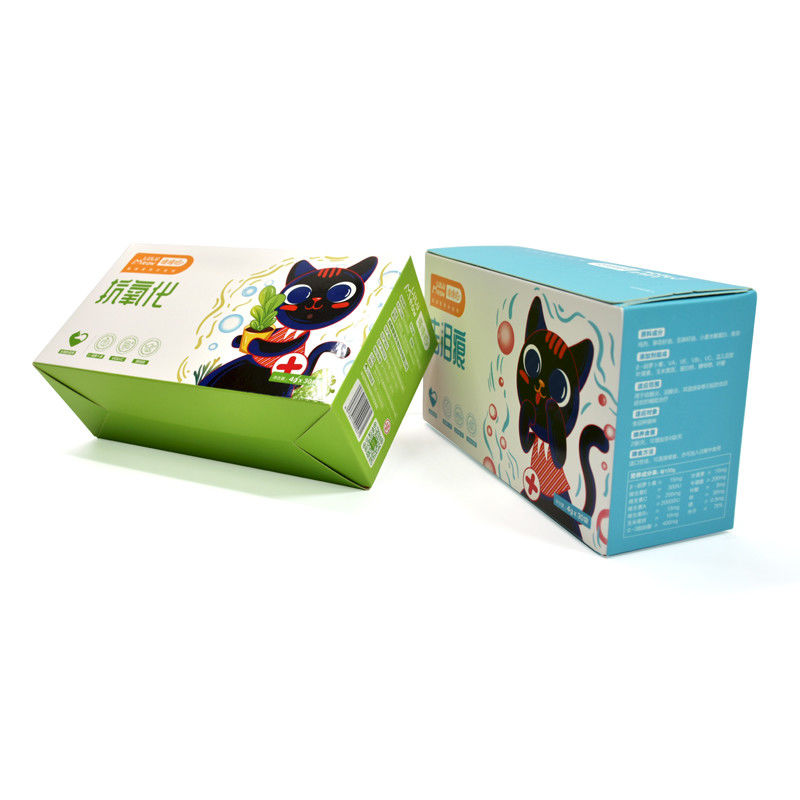 Custom Designed Small Pet Medicine Paper Shipping Box For Pet Dogs Cats Health Medicine