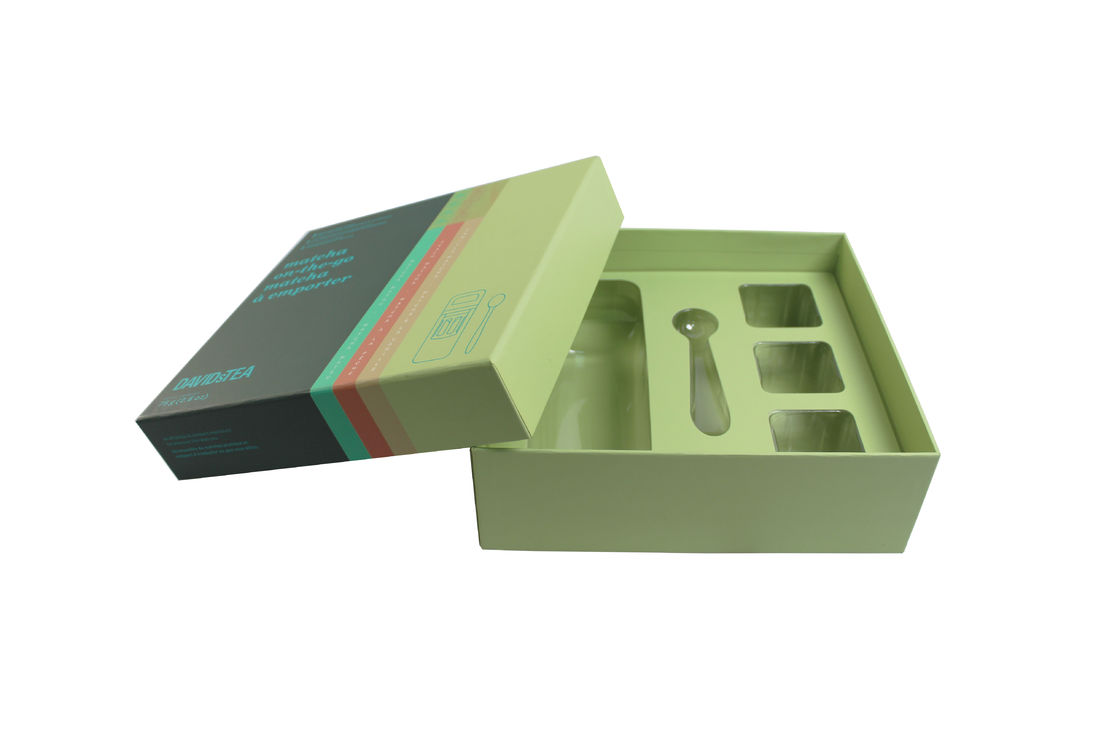 Handmade Paper Base And Lid Box With Custom Transparent Tray For Mailer Shipping