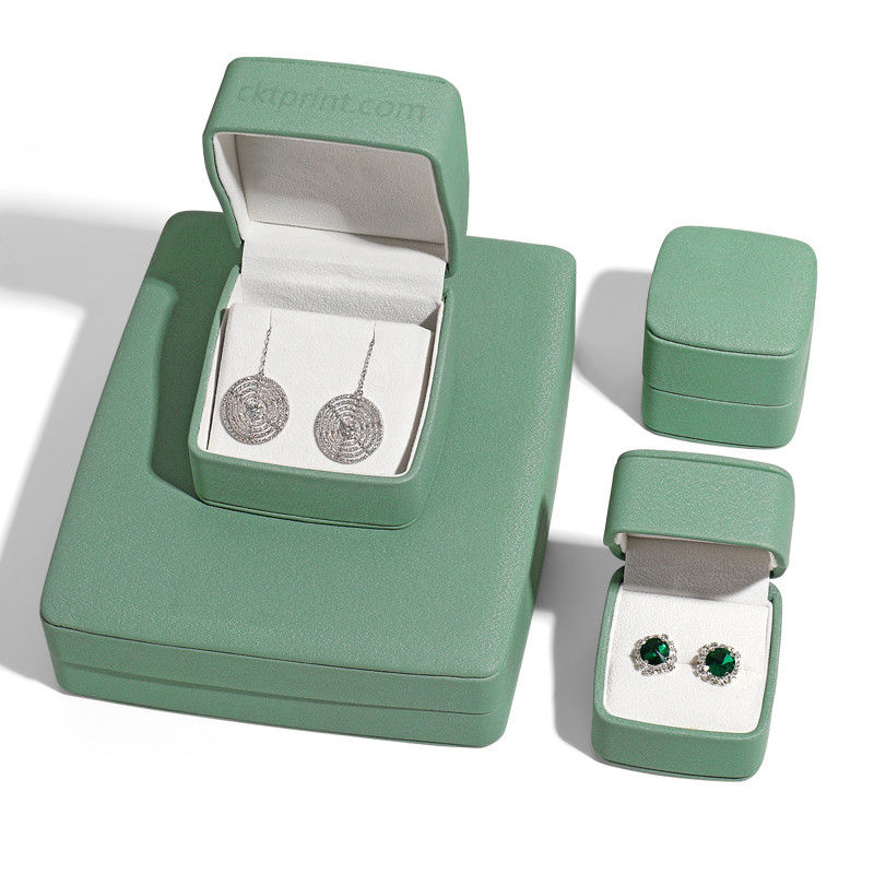 Leather Jewelry Box Customized Recycled Jewelry Gift Box For Ring Earring Bracelet Necklace