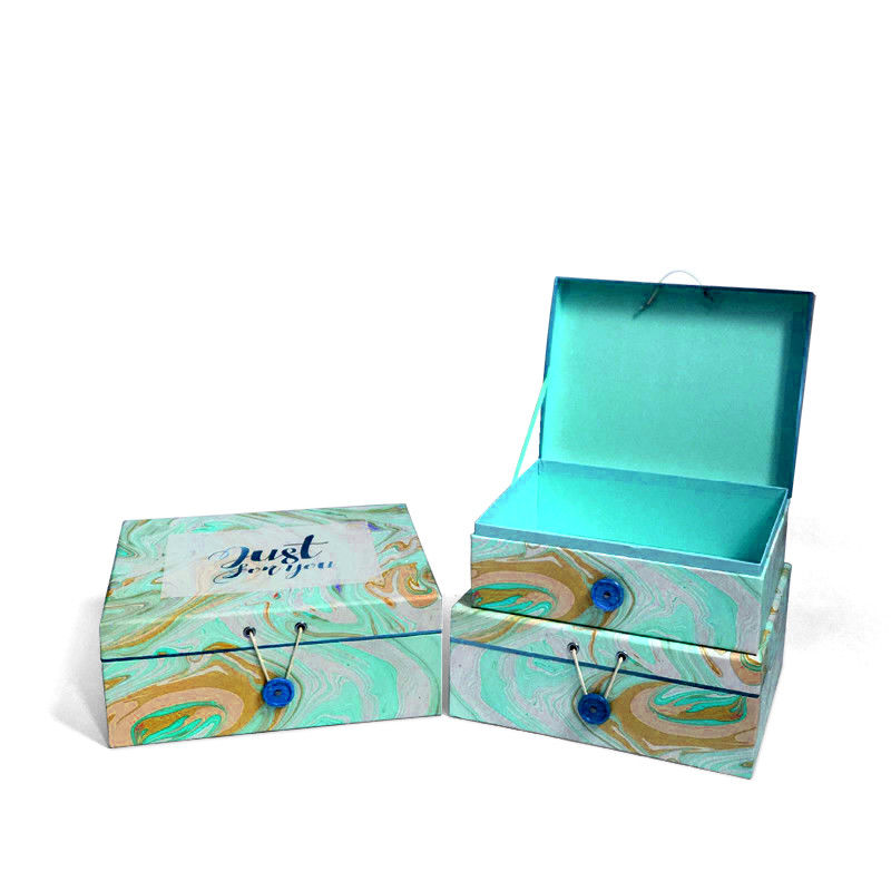 Colorful Packaging Gift Set Box With Magnetic Lid And Button Hook For Perfume Bottle