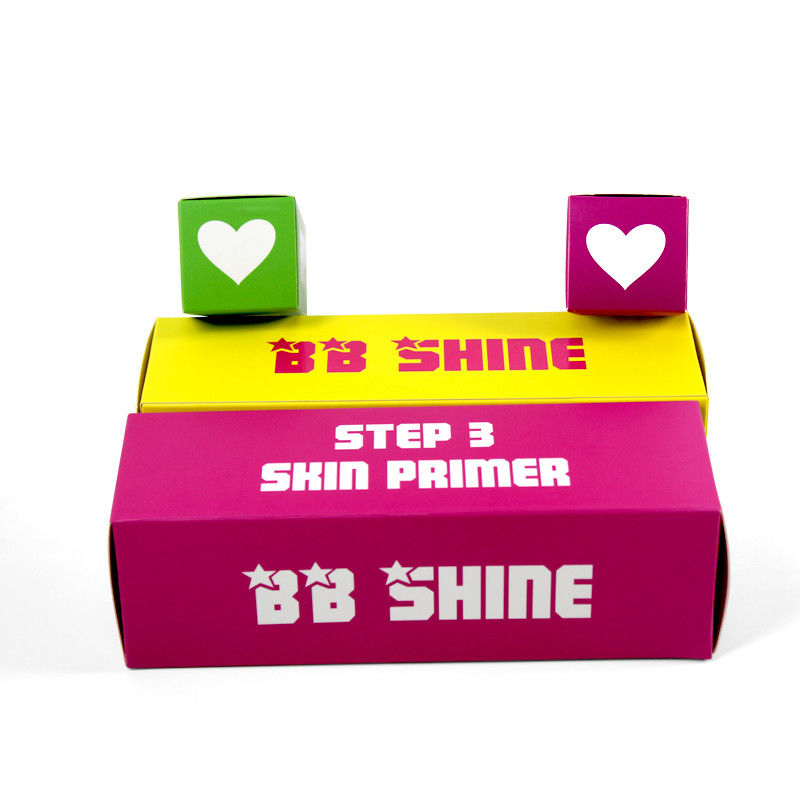 Color printed Cosmetic gift box Packaging Different size Lotion Bottles For Skin Care Products