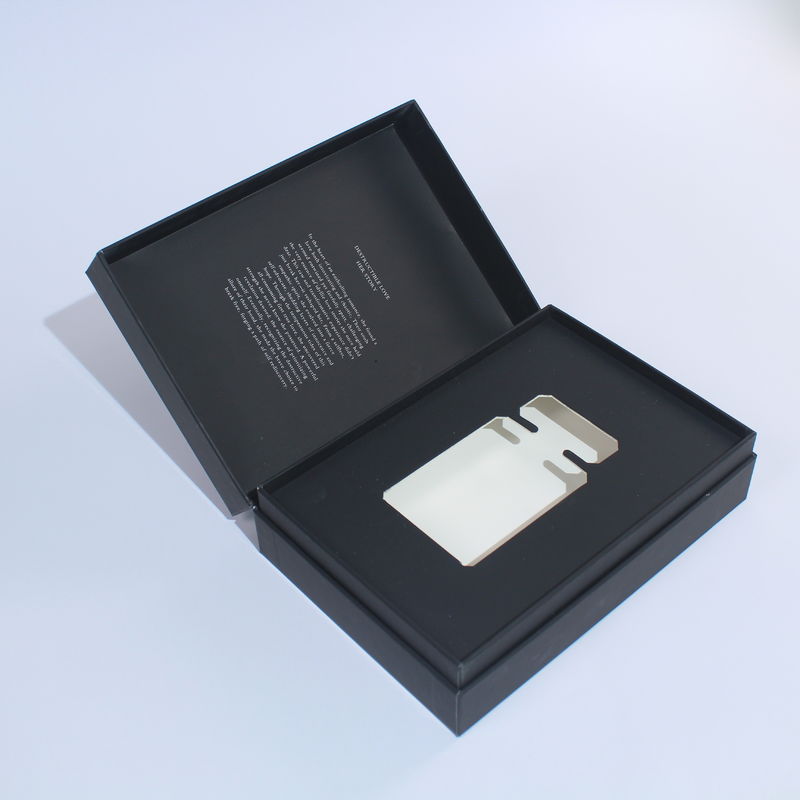 Black And White Perfume Box Packaging Design With Magnetic Closure For Small Business