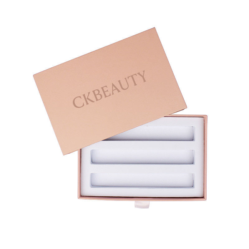 Cosmetic Packaging Box With Gold Hot Stamping And Luxurious Design For Lipsticks Beauty Skincare