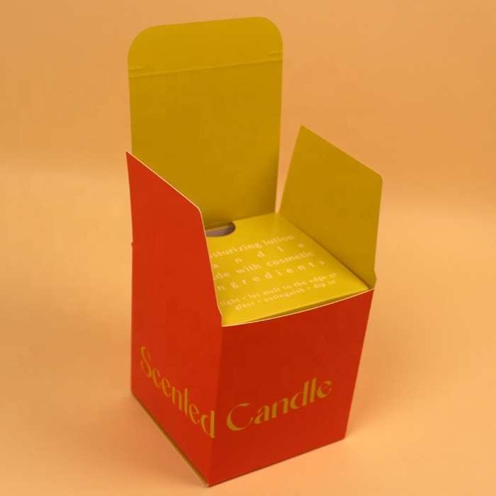 Custom Luxury Candle Packaging Box Wholesale , Candle Gift Boxes With Recycled Paper And Logo Printing
