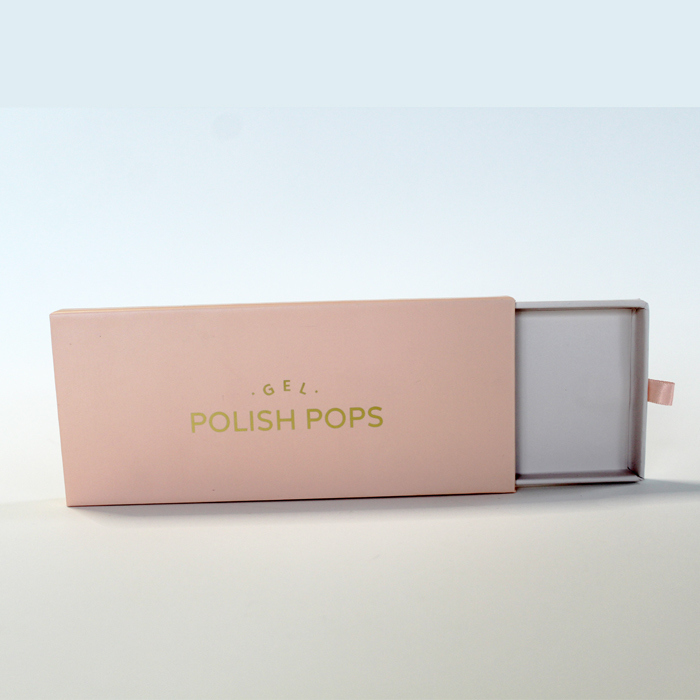 Luxury Press on Nails Packaging Box with Glossy Lamination UV Coating and Varnishing for Beauty Manicure False Nails