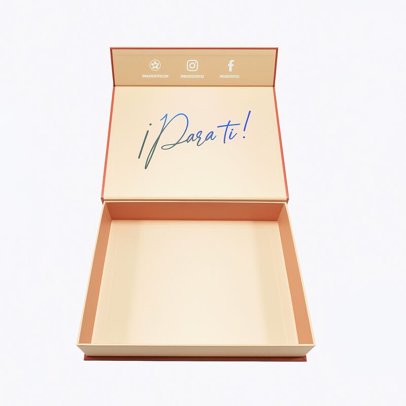 Custom Handmade Magnetic Gift Box with Rigid Structure and Embossing for Luxury Packaging