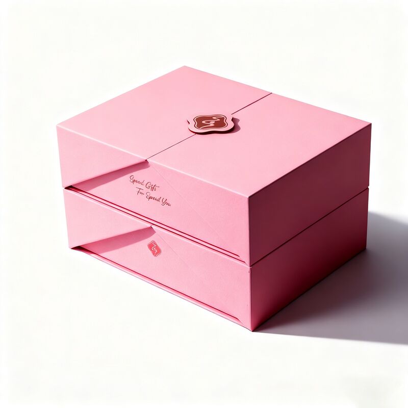 Custom Logo Factory Direct Luxury Two Doors Opened Paper Rigid Cardboard Gift Box with Magnetic Closure