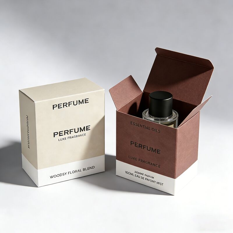 Slide-In Perfume Packaging Box with Custom Logo Printing and Four-Color Printing for Luxury Fragrance Gift Box
