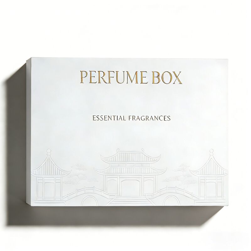 Drawer Style Perfume Packaging Box with Custom Logo and Eco-Friendly Materials for Luxury Fragrance Sampler Packaging