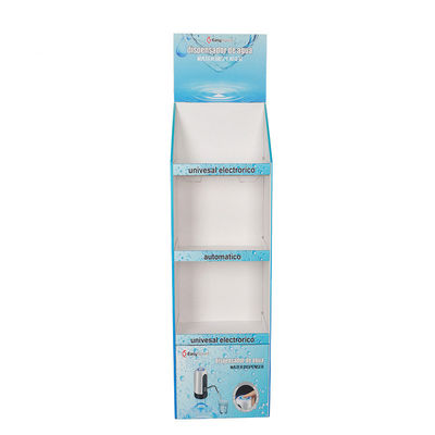 Custom Corrugated Cardboard Floor Pop Displays For Promotion Advertisement