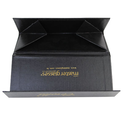 Collapsible Black Cardboard Triangle Box For Sunglass Shipping