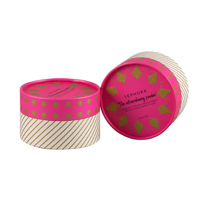 Small Cylindrical Cardboard Gift Box For Body Powder